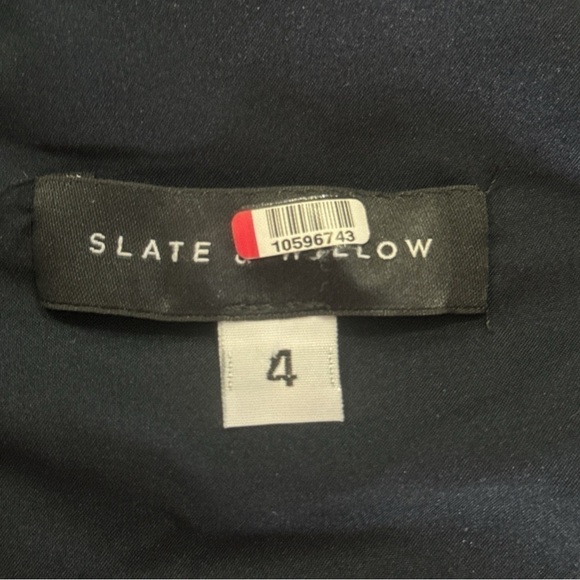 Slate & Willow Blue and Black One-Shoulder Maxi Dress - Picture 11 of 11